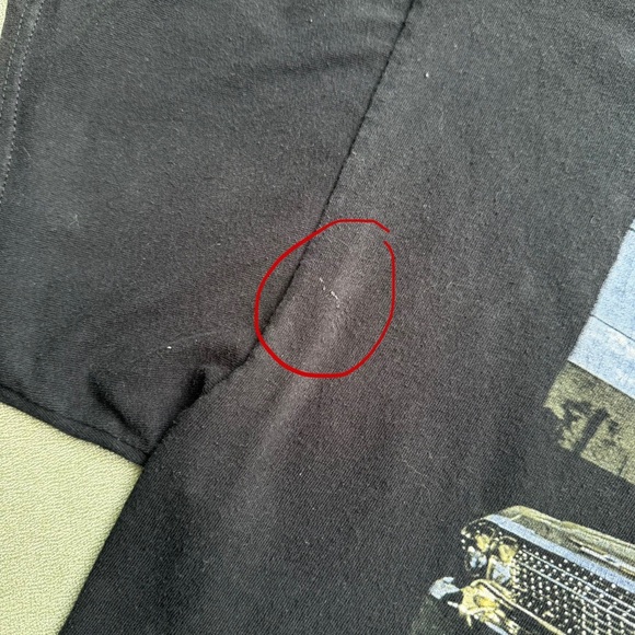 Used Black Ice Cube Rapper Photo Print Crew Neck Cotton T-shirt Men's XL - Picture 3 of 5